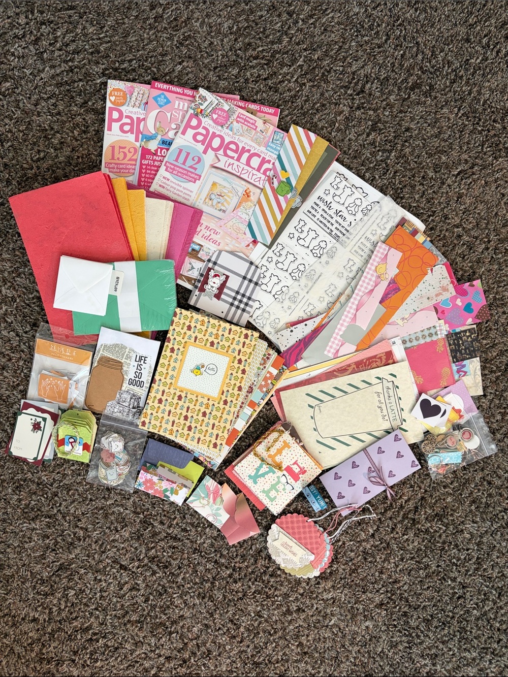 Asst. Paper Crafts Scrapbook Card Making Mixed Lot, Magazines